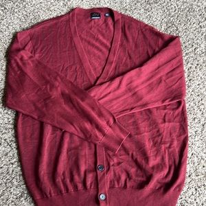 COPY - Greg Norman Cotton Blend Red V-Neck Cardigan Sweater Size XXL NWT